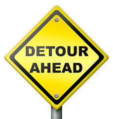 Image showing detour ahead