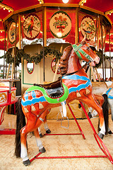 Image showing Antique carousel