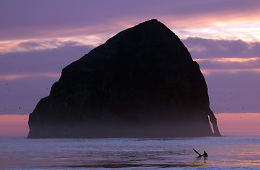 Image showing Surf at Cape Kiwanda