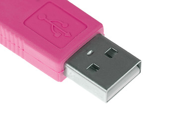 Image showing Pink Computer USB 2.0 cable