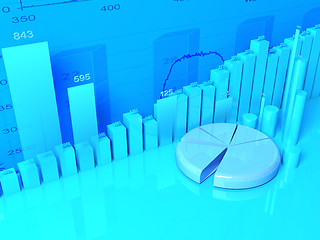 Image showing 3d Illustration of finance