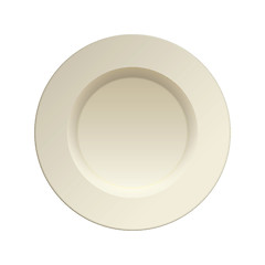 Image showing Porcelain china dinner plate