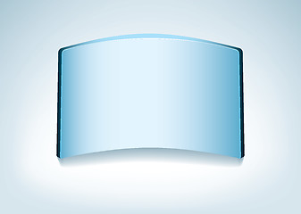 Image showing Blue glass background