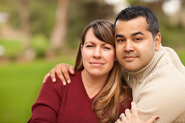 Image showing Attractive Mixed Race Couple Portrait