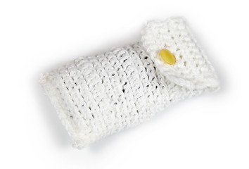 Image showing Case for mobile phone made of wool yarn