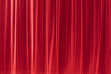 Image showing red background texture that looks like a silky fabric or curtain