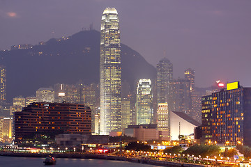Image showing hongkong city night