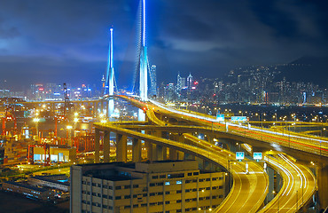 Image showing bridge at night