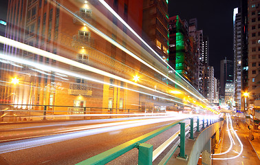 Image showing Traffic speed at night 