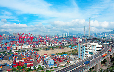 Image showing container terminal