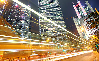 Image showing Traffic speed at night 