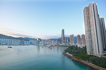 Image showing skylines of urban area at daytime