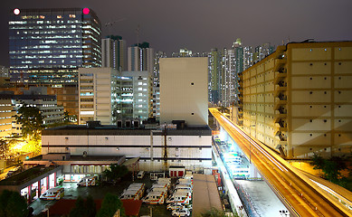 Image showing urban downtown night