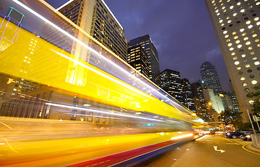 Image showing Road and traffic in downtown area