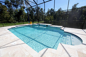 Image showing Swimming Pool with Lake View