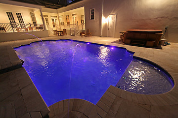 Image showing Pool at Night