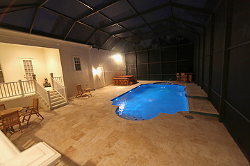 Image showing Pool at Night