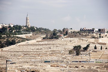 Image showing Old jewish cemetery in jerusalem