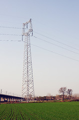 Image showing High voltage transmission lines