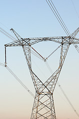 Image showing High voltage transmission lines