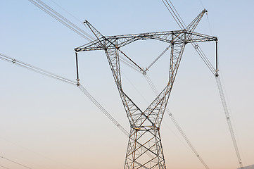 Image showing High voltage transmission lines