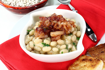 Image showing beans with bacon