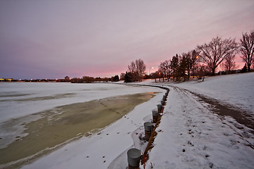 Image showing Frozen lake