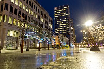 Image showing Downtown regina at night