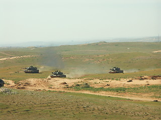 Image showing Tanks attacks