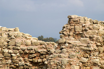 Image showing Old castle wall