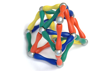 Image showing Color pyramid balls