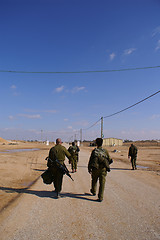 Image showing Soldiers before an exercise