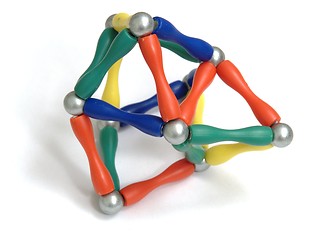 Image showing Color pyramid balls