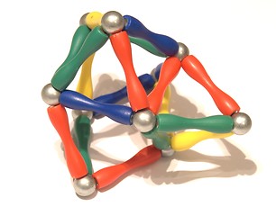 Image showing Color pyramid balls