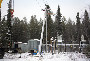 Image showing Emergency work on the substation