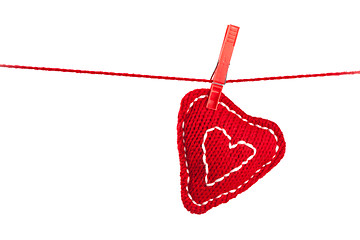 Image showing knitted heart 