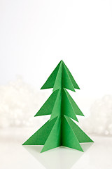 Image showing green paper christmas tree