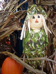 Image showing Close up of halloween scarecrow