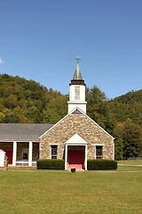 Image showing Church with steeple
