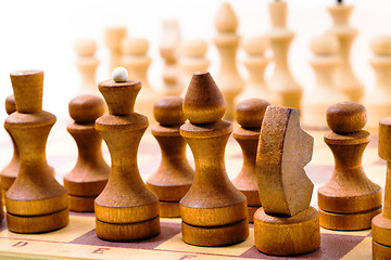 Image showing Wooden chess