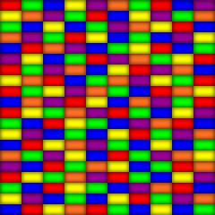 Image showing Glowing rectangles in primary colors