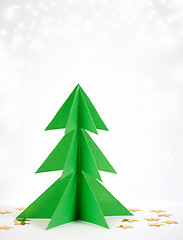 Image showing green paper christmas tree