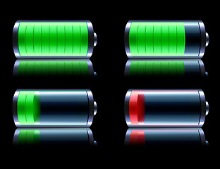 Image showing glossy battery