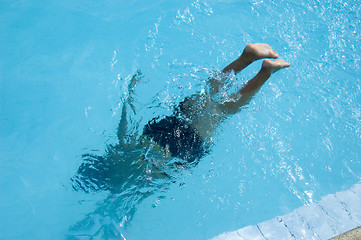 Image showing Boy Swimming