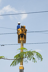 Image showing Electric Serviceman