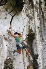 Image showing Bouldering