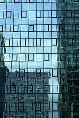 Image showing City reflected