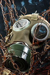 Image showing apocalyptic gasmask in the bond of eternal darkness