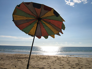 Image showing Beach umbrella