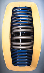 Image showing Inside a modern radiator